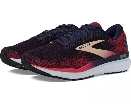 Кроссовки Brooks Ghost 16, цвет Peacoat/Raspberry/Apricot