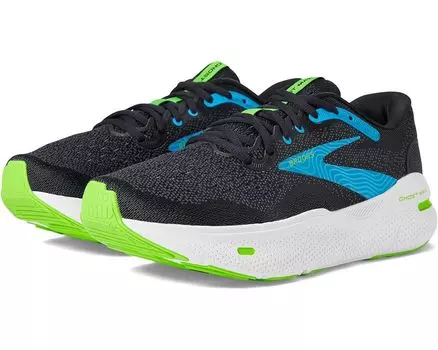 Кроссовки Brooks Ghost Max, цвет Black/Atomic Blue/Jasmine