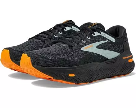 Кроссовки Brooks Ghost Max, цвет Black/Orange/Cloud Blue