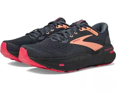 Кроссовки Brooks Ghost Max, цвет Black/Papaya/Raspberry
