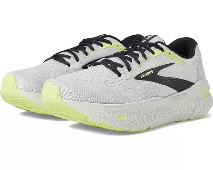 Кроссовки Brooks Ghost Max, цвет Grey/Black/Sharp Green