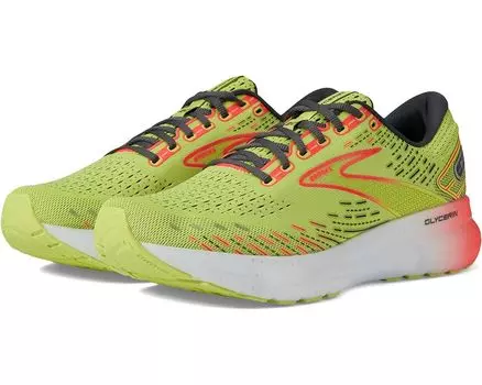 Кроссовки Brooks Glycerin 20, цвет Lime/Red/Ebony
