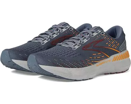 Кроссовки Brooks Glycerin GTS 20, цвет Grey/Chili Oil/Orange
