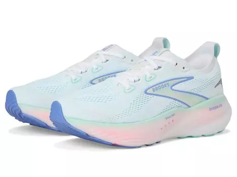 Кроссовки Brooks Glycerin GTS 22, цвет White/Limpet Shell/Amparo Blue