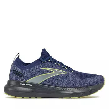 Кроссовки Brooks Glycerin StealthFit 20 110384 1D 404 Blue/Ebony/Lime, темно-синий