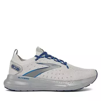 Кроссовки Brooks Glycerin StealthFit 20 110384 1D 081 Oyster/Alloy/Blue Depths, серый