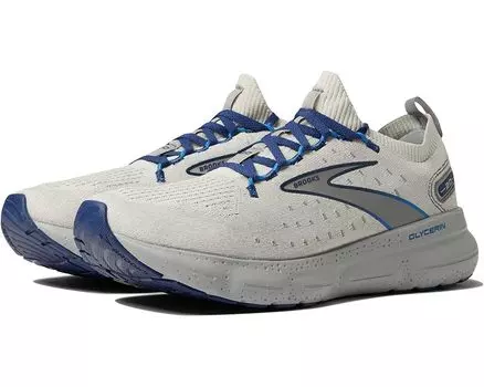 Кроссовки Brooks Glycerin StealthFit 20, цвет Oyster/Alloy/Blue Depths