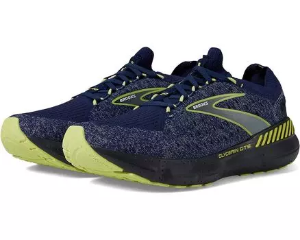 Кроссовки Brooks Glycerin StealthFit GTS 20, цвет Blue/Ebony/Lime