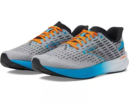 Кроссовки Brooks Hyperion, цвет Grey/Atomic Blue/Scarlet