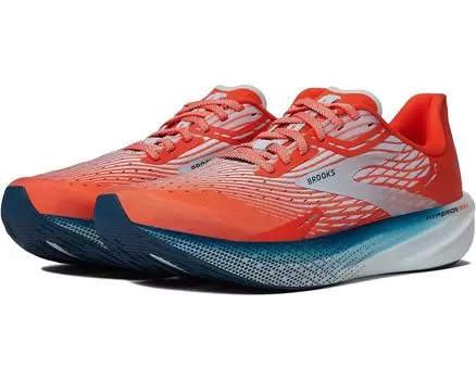 Кроссовки Brooks Hyperion Max, цвет Cherry Tomato/Arctic Ice/Titan