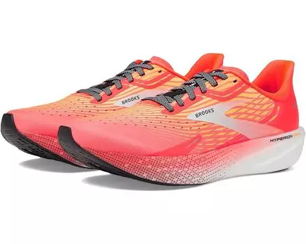 Кроссовки Brooks Hyperion Max, цвет Fiery Coral/Orange Pop/Blue