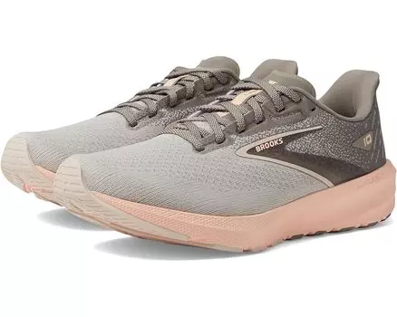 Кроссовки Brooks Launch 10, цвет Grey/Crystal Grey/Pale Peach