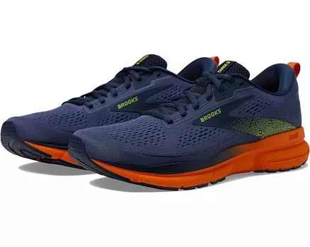 Кроссовки Brooks Trace 3, цвет Iris/Red Orange/Sulphur