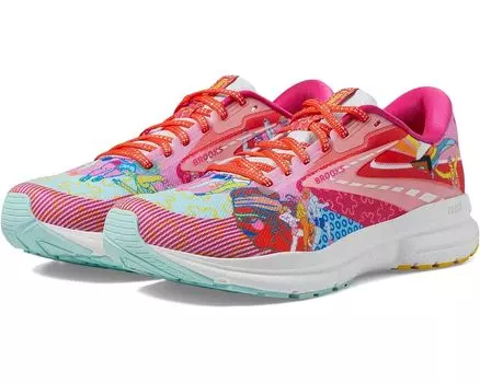 Кроссовки Brooks Trace 3, цвет Pink/Blue/Yellow