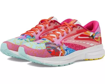 Кроссовки Brooks Trace 3, цвет Pink/Blue/Yellow