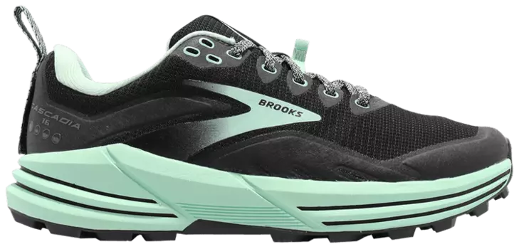 Кроссовки Brooks Wmns Cascadia 16 Wide 'Black Yucca', черный