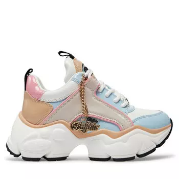 Кроссовки Buffalo Binary Glam 1636091 White/Ltblue/Cream, цвет