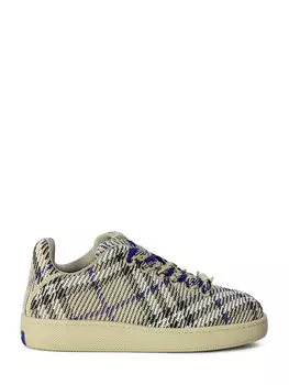 Кроссовки Burberry Check Knit Box, бежевый
