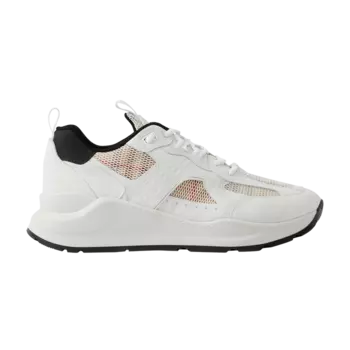 Кроссовки Burberry Check Sneakers 'Vintage Check - Archive Beige', белый