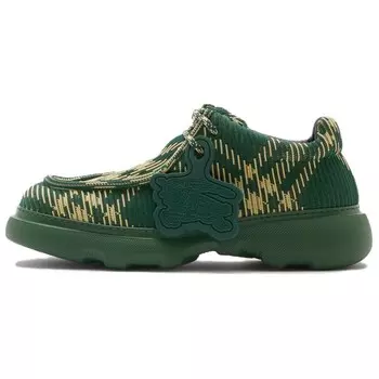 Кроссовки Burberry EKD Check-print, зеленый