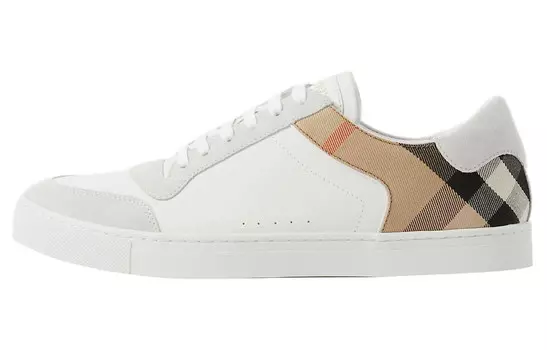 Кроссовки Burberry House Check, белый / коричневый