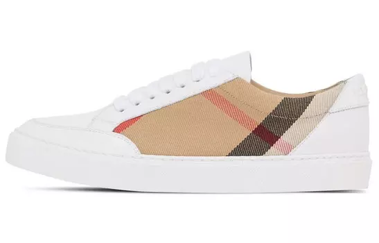 Кроссовки Burberry House Check Low-top, белый / коричневый