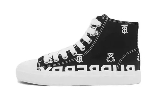 Кроссовки Burberry Larkhall High Kids 'Teddy Bear Monogram - Black'