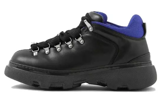 Кроссовки Burberry Leather Trek Boot, черный