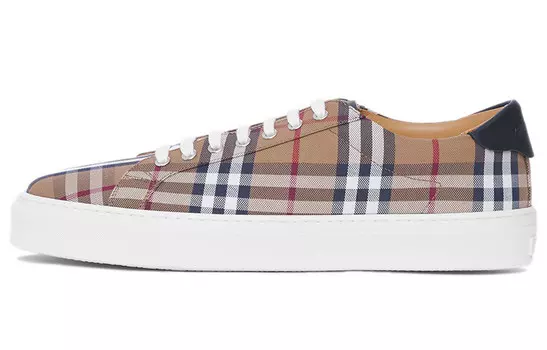 Кроссовки Burberry Rangleton Check Birch, коричневый