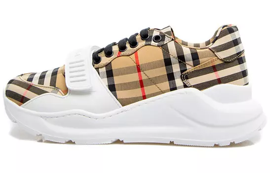 Кроссовки Burberry Vintage Check Cotton, бежевый