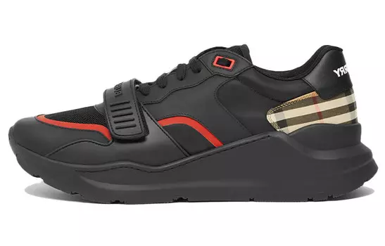 Кроссовки Burberry Vintage Check Mesh, черный