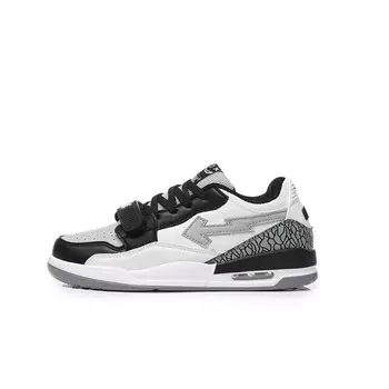 Кроссовки BURCOME Skateboarding Shoes Unisex Low-top White, черный/белый