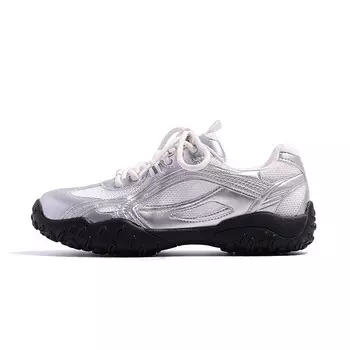 Кроссовки BURGELY Lifestyle Shoes Women's Low-top, серебряный