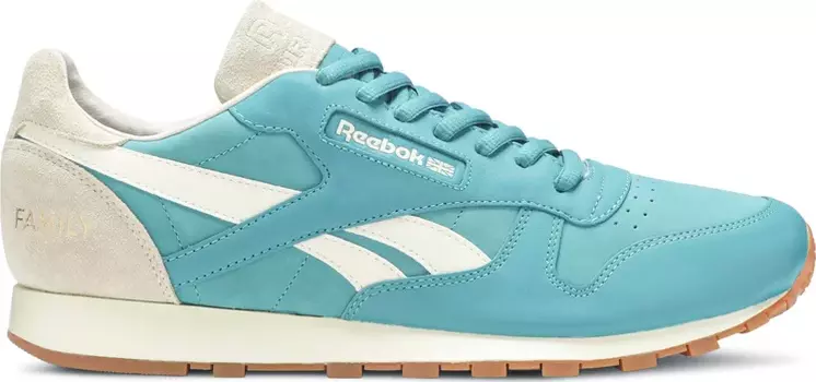 Кроссовки burn rubber x classic leather lux 'spirit of detroit' Reebok, зеленый