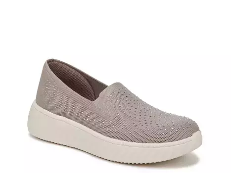 Кроссовки BZees Wednesday Bright Wedge Slip-On, серо-коричневый