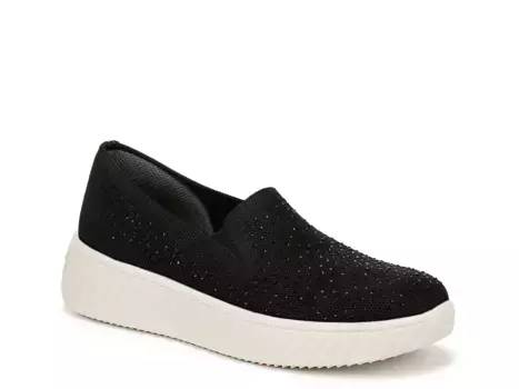 Кроссовки BZees Wednesday Bright Wedge Slip-On, черные
