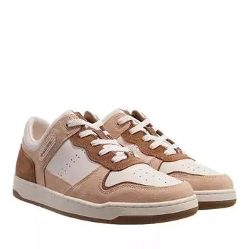 Кроссовки c201 suede chalk/beechwood Coach, бежевый