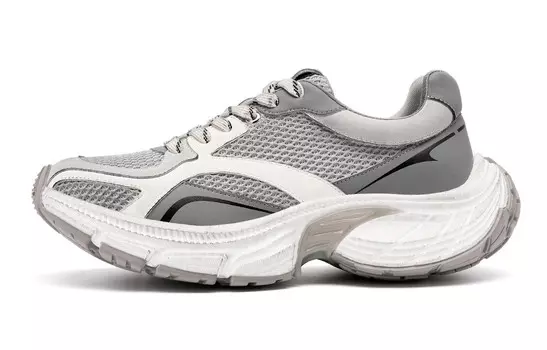 Кроссовки C°BANNER Chunky Sneakers Men Low-top Black, серый