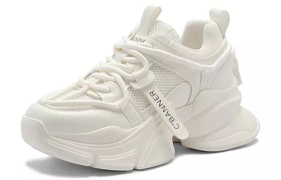 Кроссовки C°BANNER Chunky Sneakers Women's Low-top Off White, цвет Off White