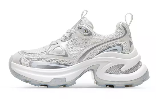 Кроссовки C°BANNER Chunky Sneakers Women's Low-top, белый
