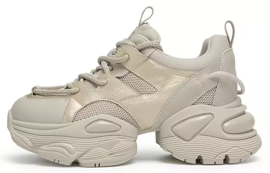 Кроссовки C°BANNER Chunky Sneakers Women's Low-top, черный/серый