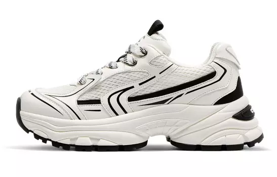 Кроссовки C°BANNER Chunky Sneakers Women's Low-top Beige/Black, бежевый/черный