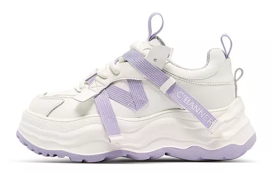 Кроссовки C°BANNER Chunky Sneakers Women's Low-top, белый/черный