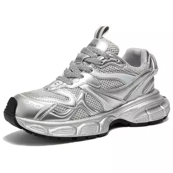 Кроссовки C°BANNER Chunky Sneakers Women's Low-top Silver Gray, серый