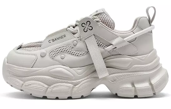 Кроссовки C°BANNER Chunky Sneakers Women's Low-top Khaki, хаки