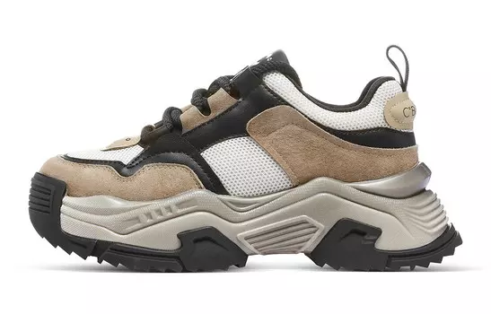 Кроссовки C°BANNER Chunky Sneakers Women's Low-top Black/Gray, черный/серый