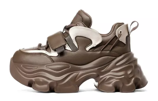 Кроссовки C°BANNER Chunky Sneakers Women's Low-top Coffee, цвет Coffee