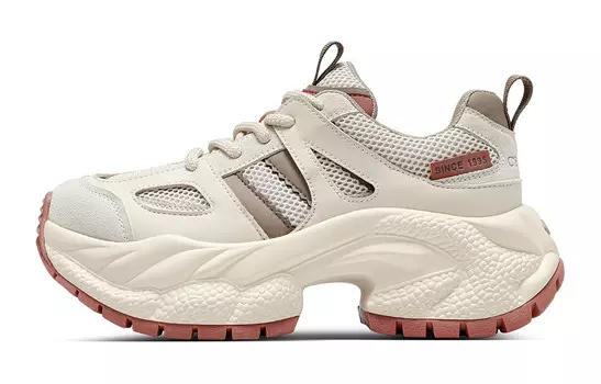 Кроссовки C°BANNER Chunky Sneakers Women's Low-top Red Brown, коричневый