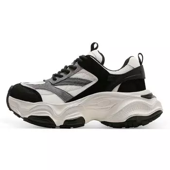 Кроссовки C°BANNER Chunky Sneakers Women's Low-top Beige/Black, бежевый/черный