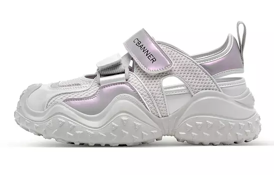 Кроссовки C°BANNER Chunky Sneakers Women's Low-top Silver/Purple, фиолетовый